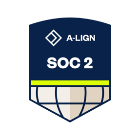 SOC 2 Type II report badge issued by A-LIGN