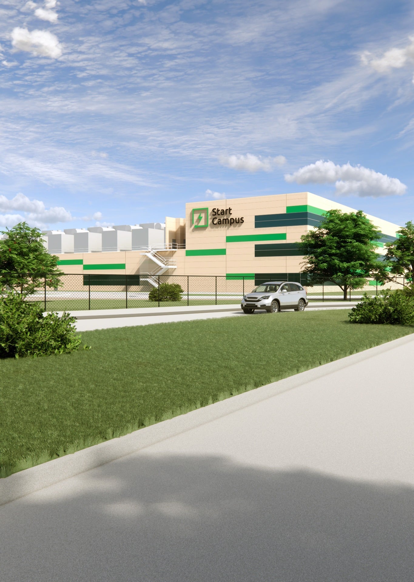 Render of the future campus
