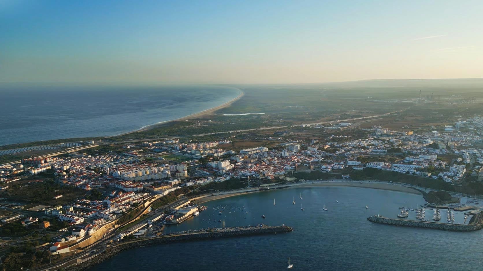 Sines coastline and marina