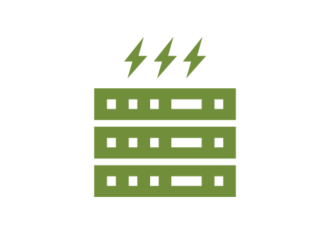 3-MW battery energy icon